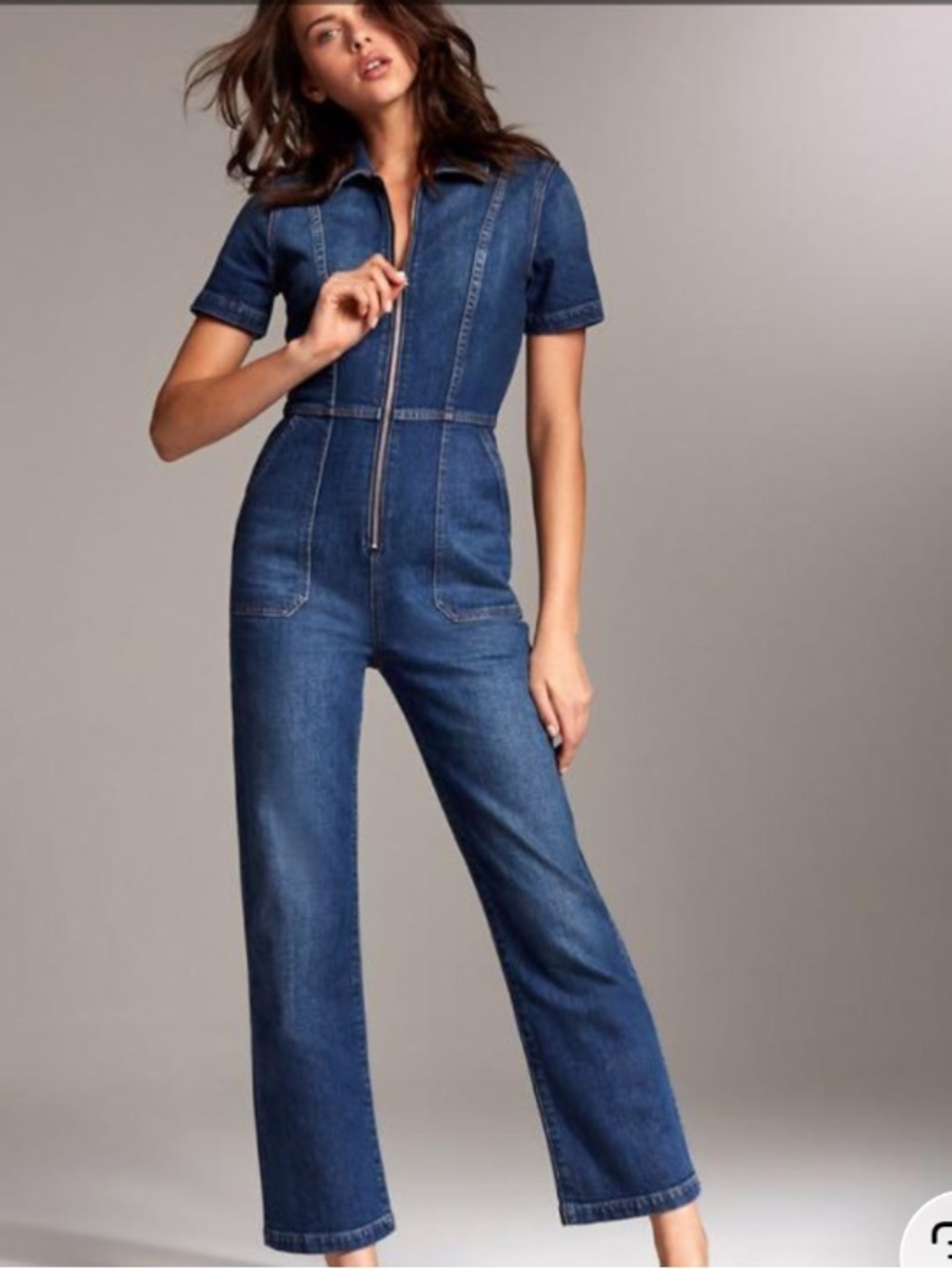 Aritzia Denim Forum Jumpsuit